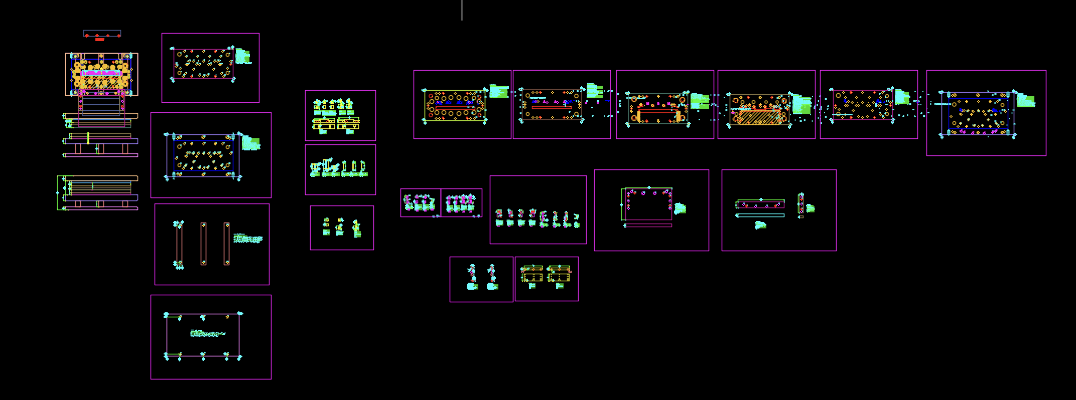 不锈钢铰链支架冲孔打凸冲压模具图